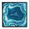 Stupell Industries Agate Crystal Pattern Blue Abstract Design Wall Art